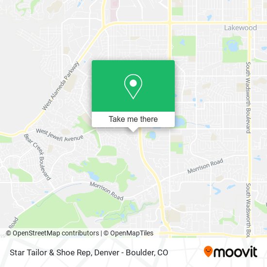 Mapa de Star Tailor & Shoe Rep