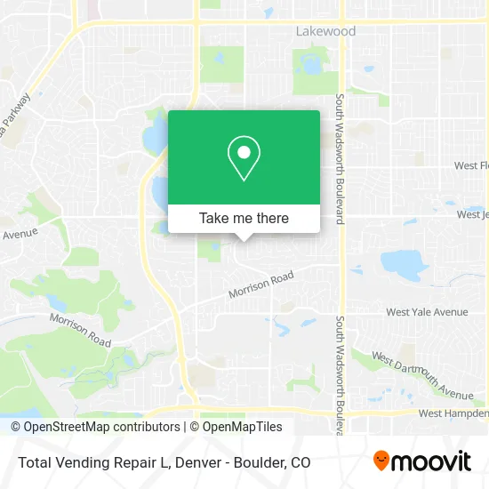 Total Vending Repair L map