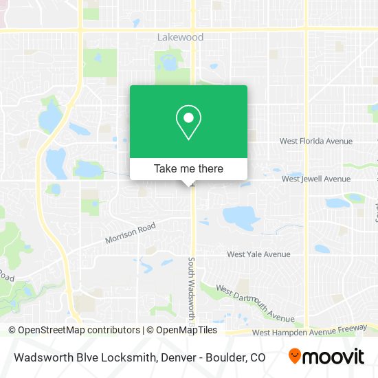 Mapa de Wadsworth Blve Locksmith