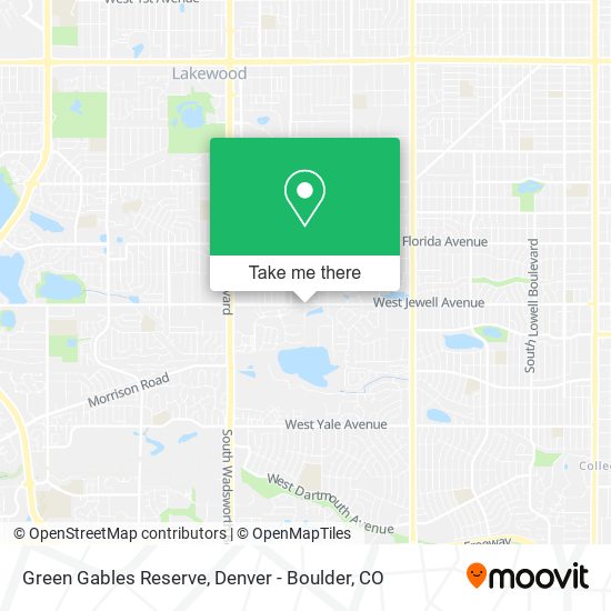 Green Gables Reserve map