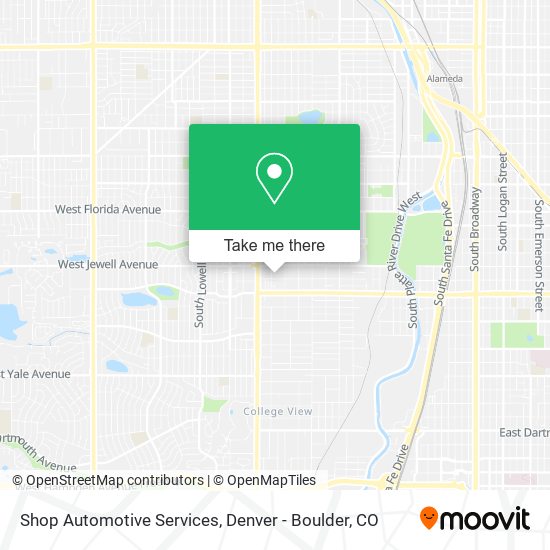 Shop Automotive Services map