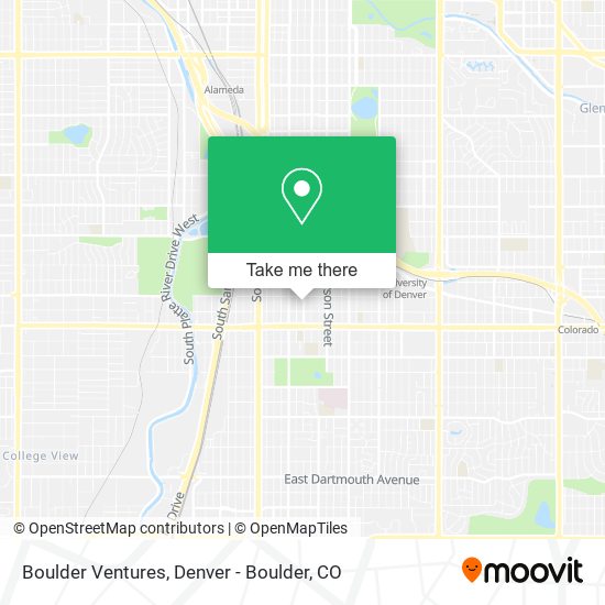 Mapa de Boulder Ventures