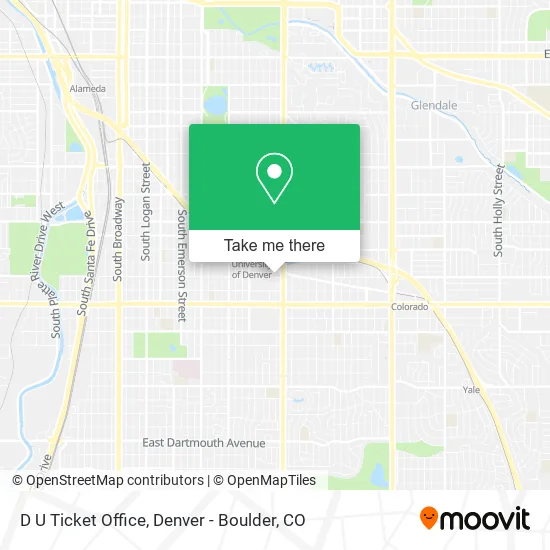 D U Ticket Office map