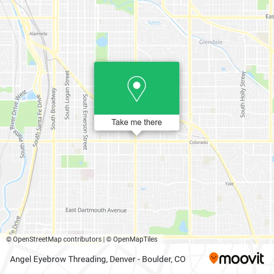 Angel Eyebrow Threading map