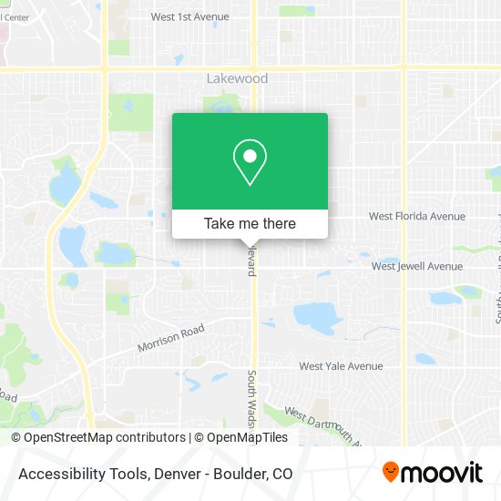 Accessibility Tools map