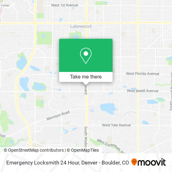Emergency Locksmith 24 Hour map