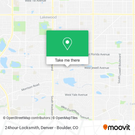 Mapa de 24hour-Locksmith
