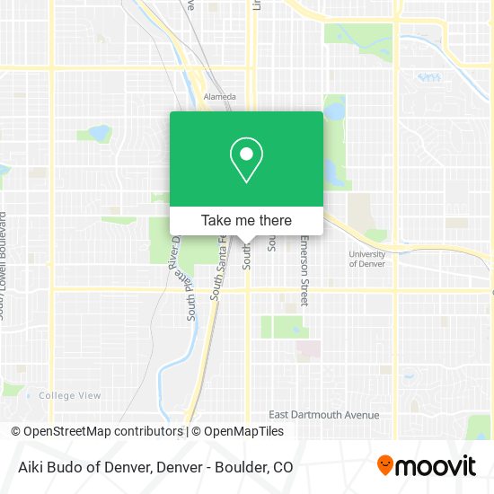 Mapa de Aiki Budo of Denver