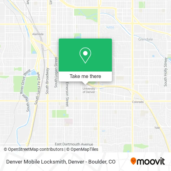 Denver Mobile Locksmith map