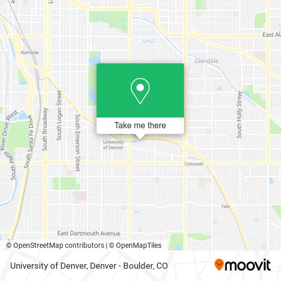 Mapa de University of Denver