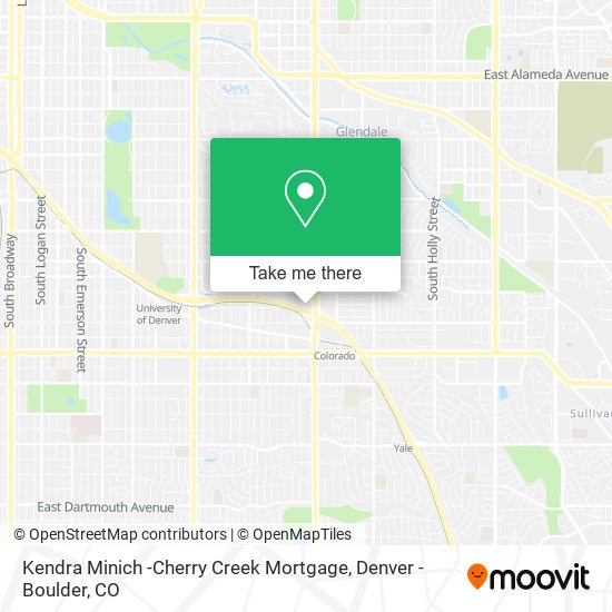 Mapa de Kendra Minich -Cherry Creek Mortgage