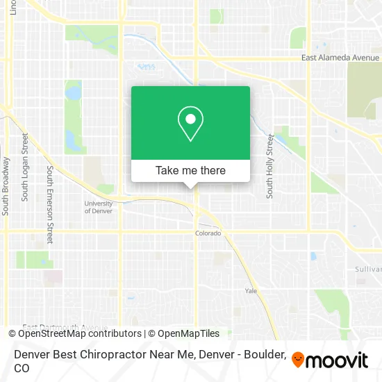 Denver Best Chiropractor Near Me map