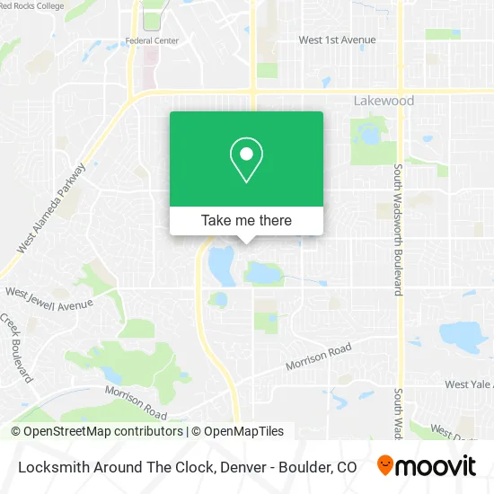 Locksmith Around The Clock map