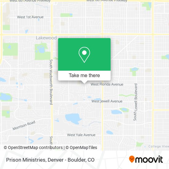 Prison Ministries map