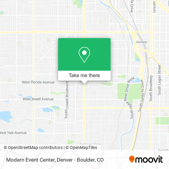 Modern Event Center map