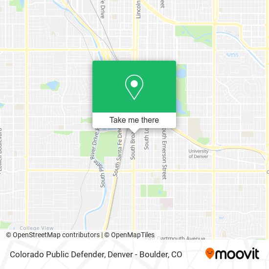 Colorado Public Defender map