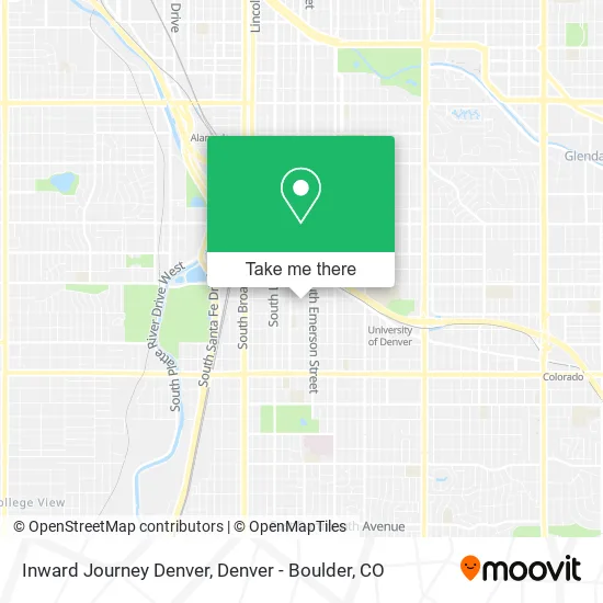 Inward Journey Denver map