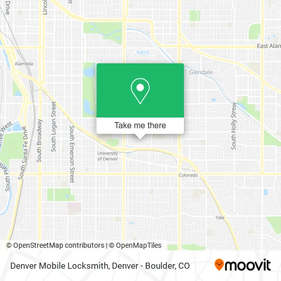 Denver Mobile Locksmith map