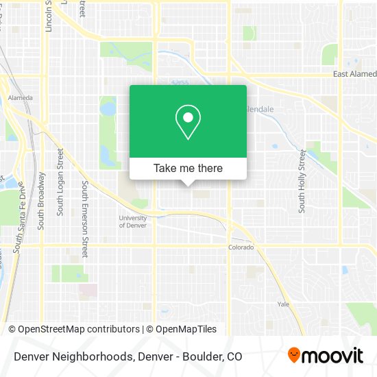 Mapa de Denver Neighborhoods