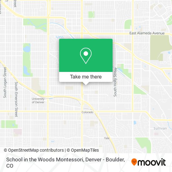 School in the Woods Montessori map