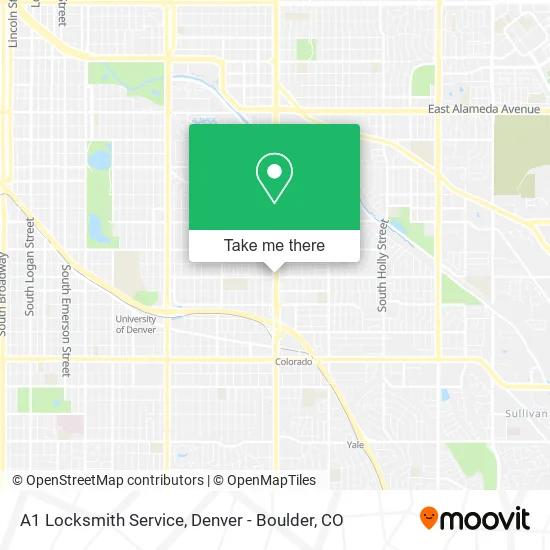 A1 Locksmith Service map