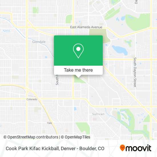 Cook Park Kifac Kickball map