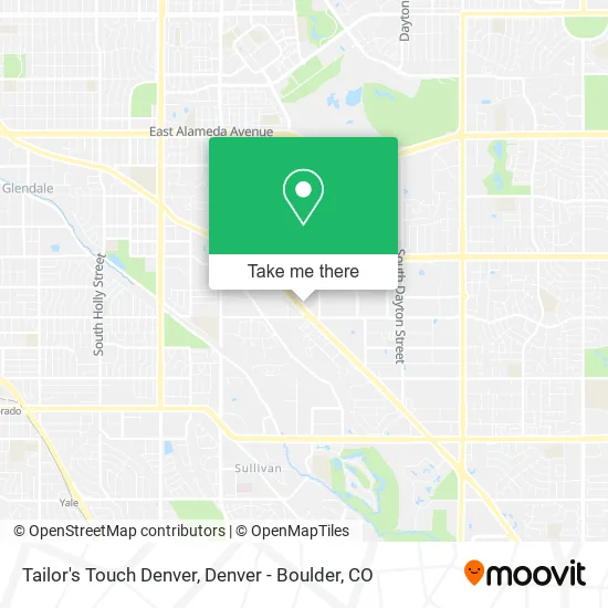 Mapa de Tailor's Touch Denver