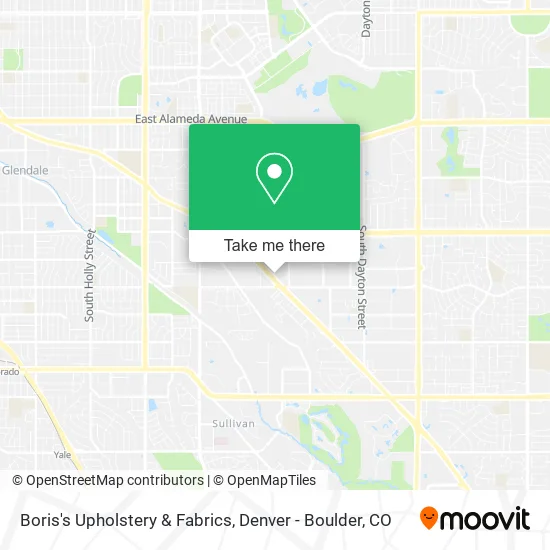 Boris's Upholstery & Fabrics map