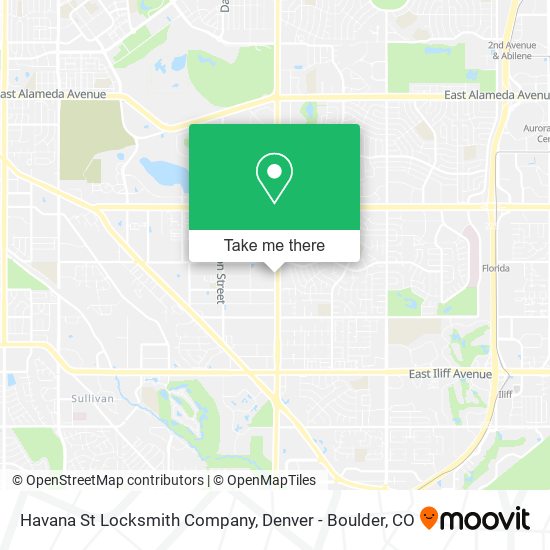 Mapa de Havana St Locksmith Company