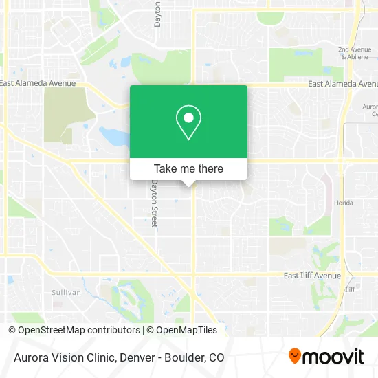 Mapa de Aurora Vision Clinic
