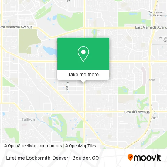 Lifetime Locksmith map