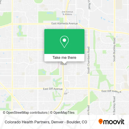 Colorado Health Partners map