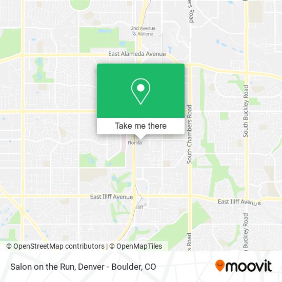 Salon on the Run map