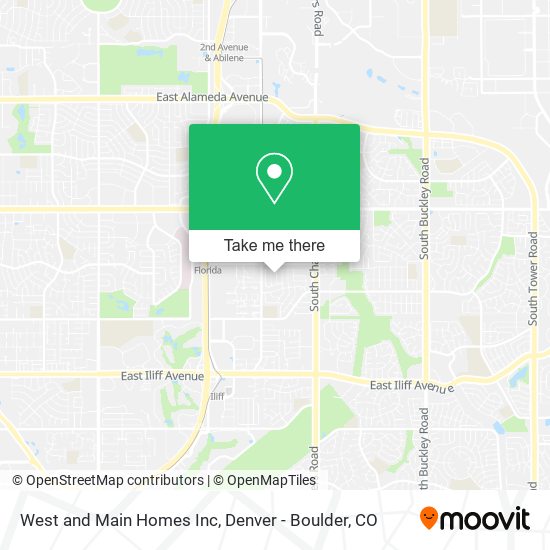 Mapa de West and Main Homes Inc