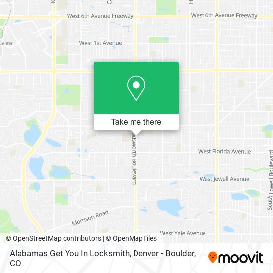 Mapa de Alabamas Get You In Locksmith