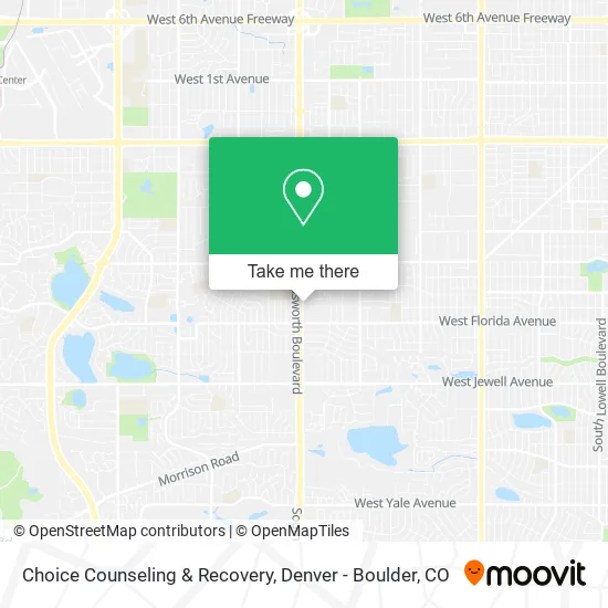 Choice Counseling & Recovery map