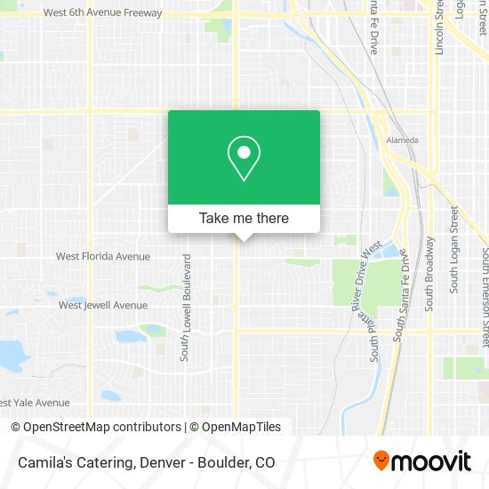 Camila's Catering map