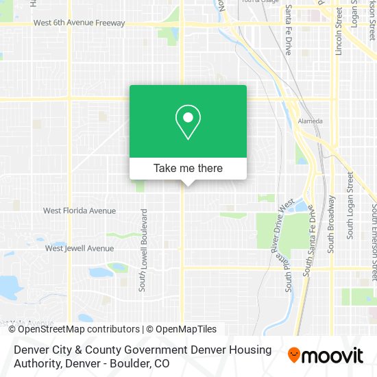 Denver City & County Government Denver Housing Authority map