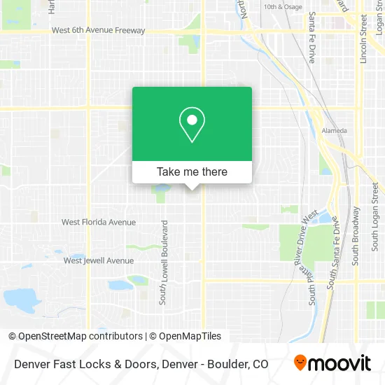 Denver Fast Locks & Doors map