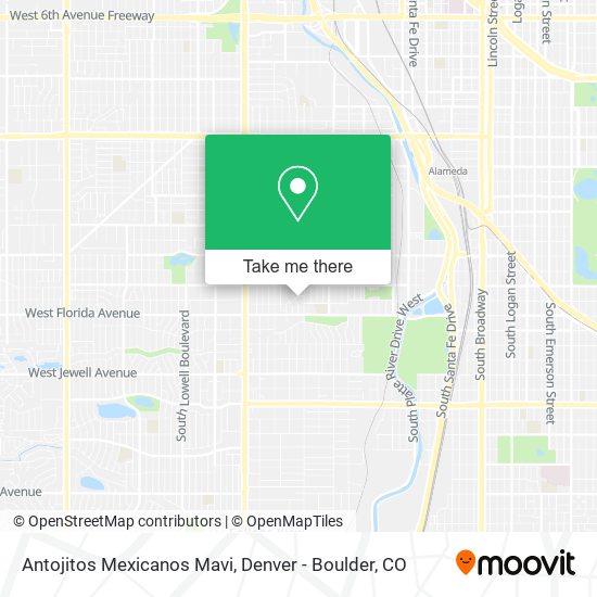 Antojitos Mexicanos Mavi map