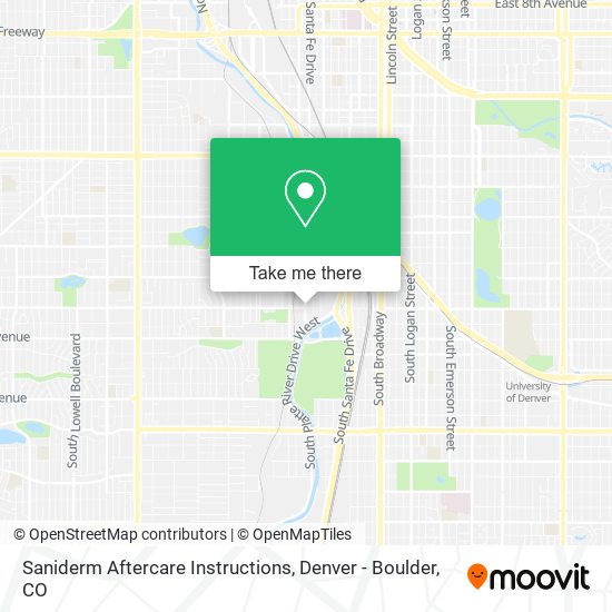 Saniderm Aftercare Instructions map