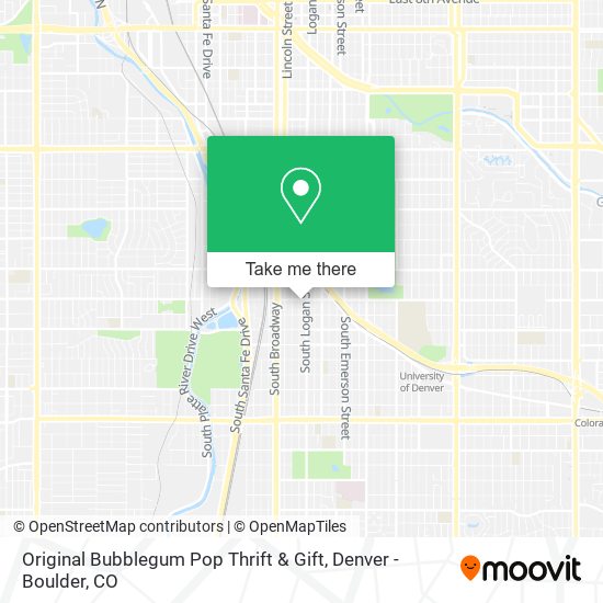 Original Bubblegum Pop Thrift & Gift map