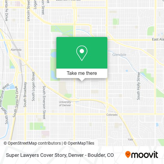 Super Lawyers Cover Story map