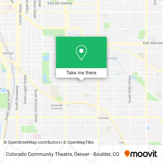 Colorado Community Theatre map
