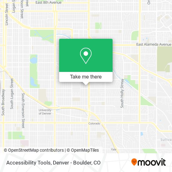 Accessibility Tools map
