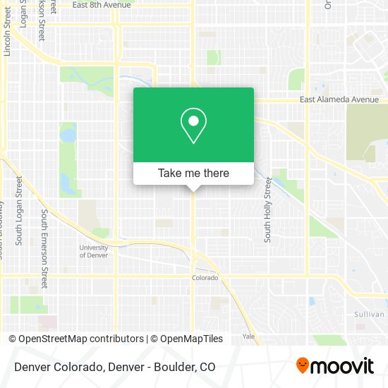 Denver Colorado map