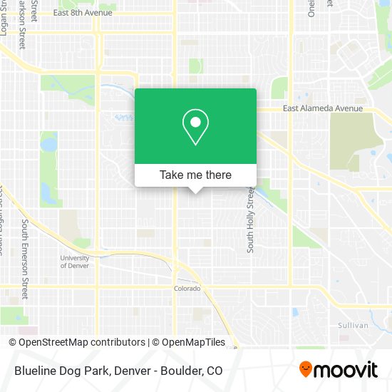 Blueline Dog Park map