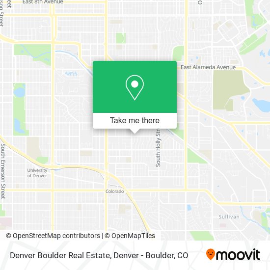 Denver Boulder Real Estate map
