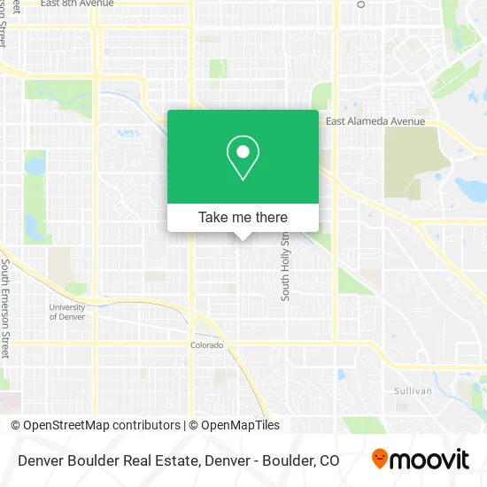 Denver Boulder Real Estate map