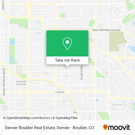 Denver Boulder Real Estate map